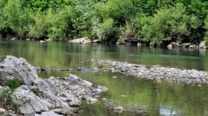 Tu v plitki vodi tudi naši malčki najdejo prostor za uživanje.