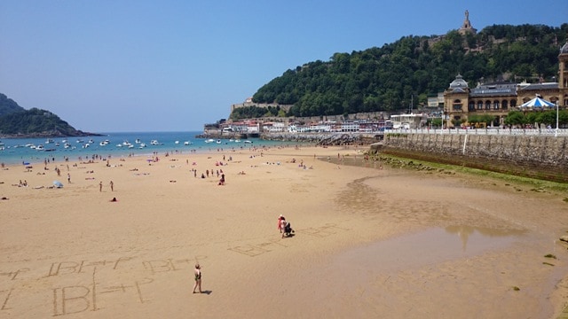 Mestna plaža, San Sebastian (Baskija, Španija)