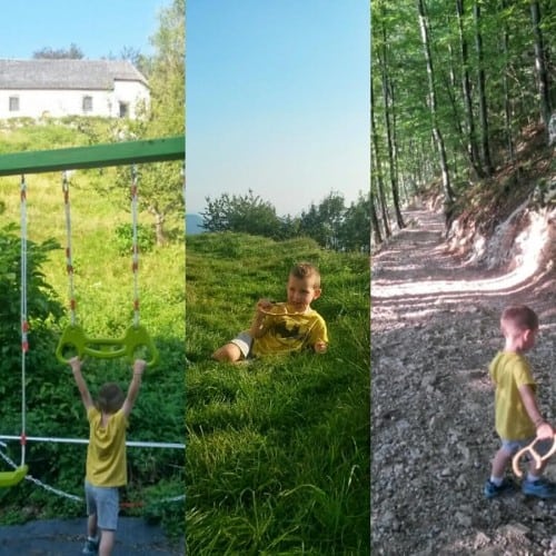 Za gostilno je manjše igrišče (Sv. Primož)