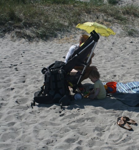 Peščeni raj za otroke plaža Marielyst Strand, Danska