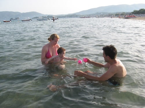 Plaža Laganas - zelo primerna za majhne otroke (Zakintos, Grčija)